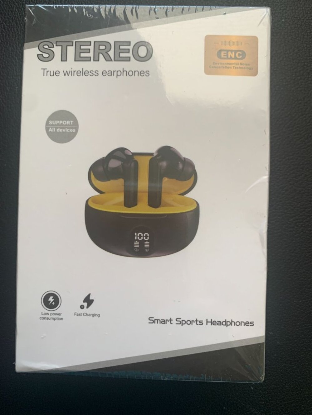 Stereo True Wireless Earphones With ENC Noise Cancellation Bluetooth V5.4 Fast C